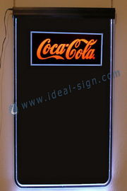 أضاء أكريليكيّ لاصف يقود يكتب لوح/قائمة الطعام لوح مع كوكاكولا علامة تجاريّة