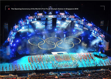 GLUX LED للإعلانات شاشات لعام 2010 دورة الالعاب الاولمبية للشباب في سنغافورة
