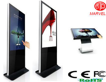 عالية السطوع حامل LCD حده لافتات العرض الرقمية مع واي فاي الجيل الثالث 3G