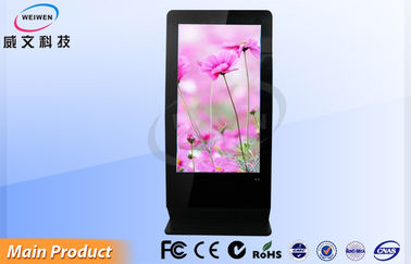55 بوصة داخلي الطابق اللاسلكية الدائمة LCD لاعب الرقمية / مراقب الإعلان كامل HD