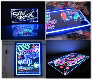 في الأماكن المغلقة الالكترونية البريق LED الكتابة مجالس القائمة مقهى 30 × 50CM توفير الطاقة