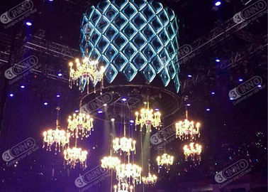 رقيقة جدا طوي شاشة LED P8.9mm 3000cd / ㎡ عرض في الهواء الطلق وخفيفة الوزن / داخلي